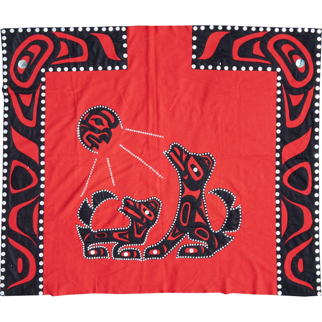 Vintage Northwest Coast button blanket (1 of 7)