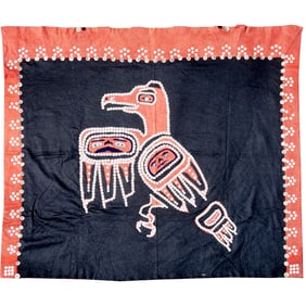 Vintage Northwest Coast button blanket