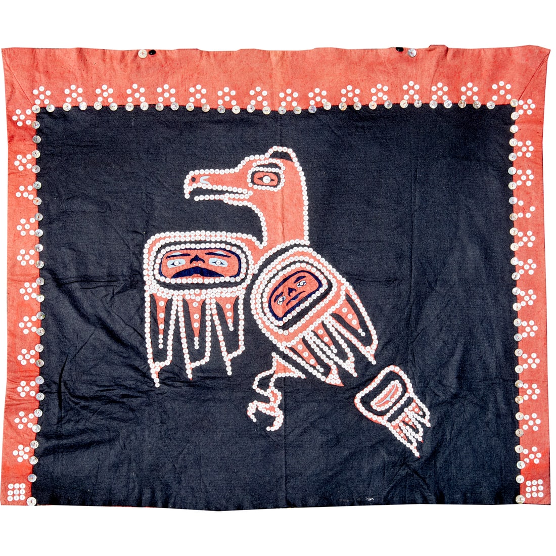 Vintage Northwest Coast button blanket (1 of 7)