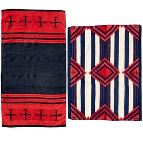 (2) Vintage Navajo wool weavings