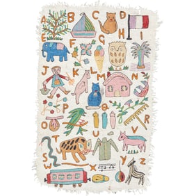 Toulemonde Bochart, child's alphabet area rug
