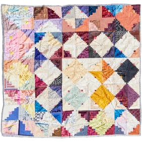 American folk art patchwork quilt