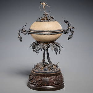 William Edwards, Australian silver mounted Emu egg