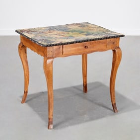 Antique French Provincial chestnut table