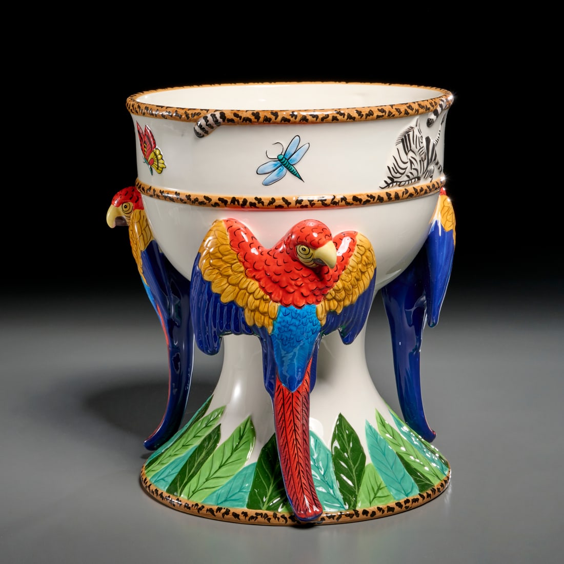 Lynn Chase, Jungle Jubilee ceramic center piece (1 of 9)