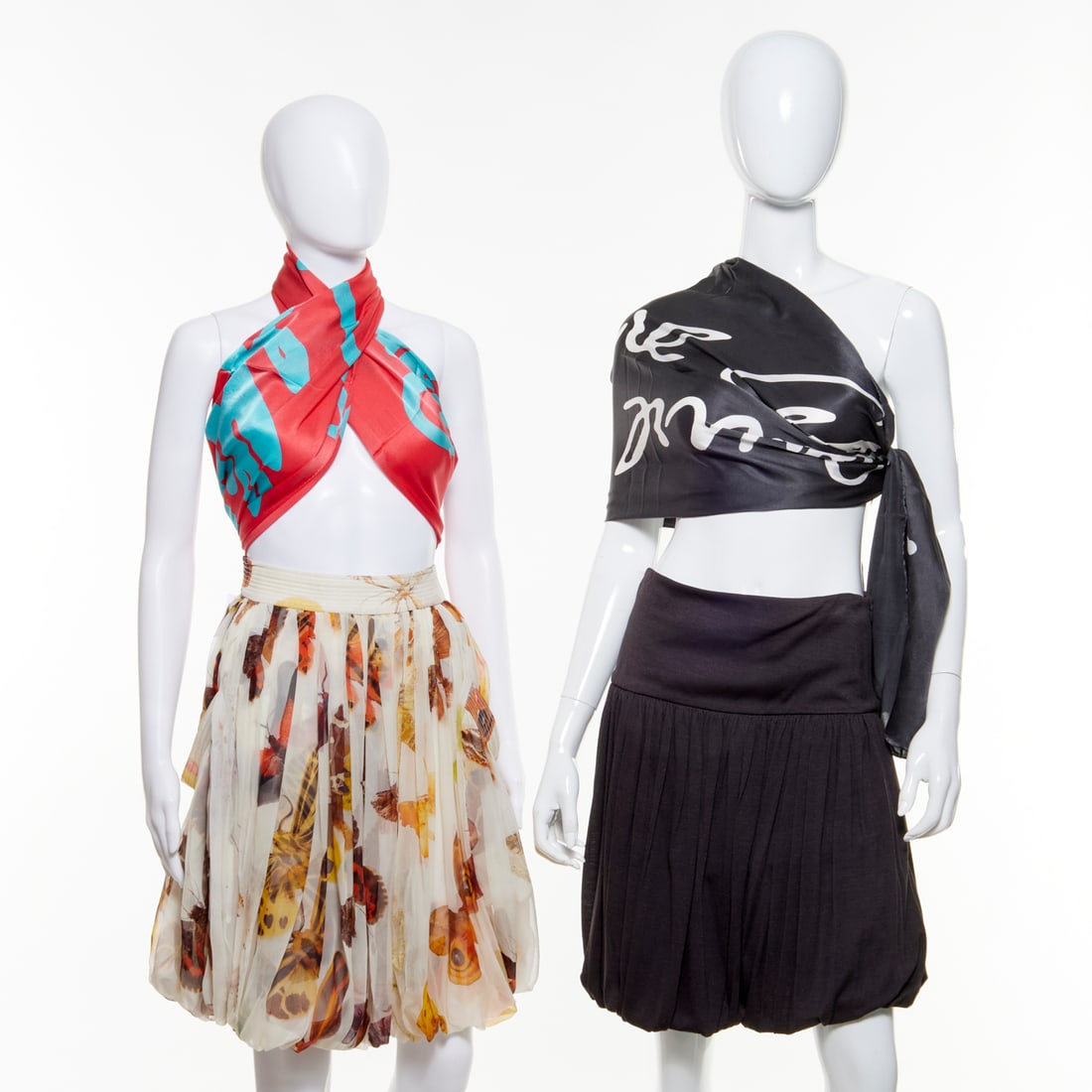(2) Alexander McQueen bubble short skirts (1 of 7)