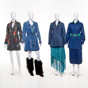 Group of denim sportswear