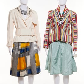 Group of designer sportswear, Ferre, de la Renta
