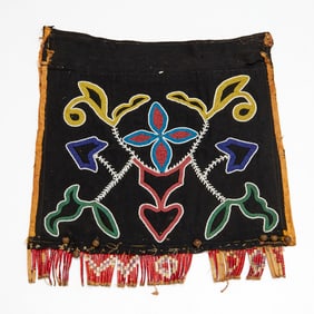 Native American beaded breech cloth panel