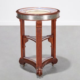 Louis Philippe pewter mounted wash stand