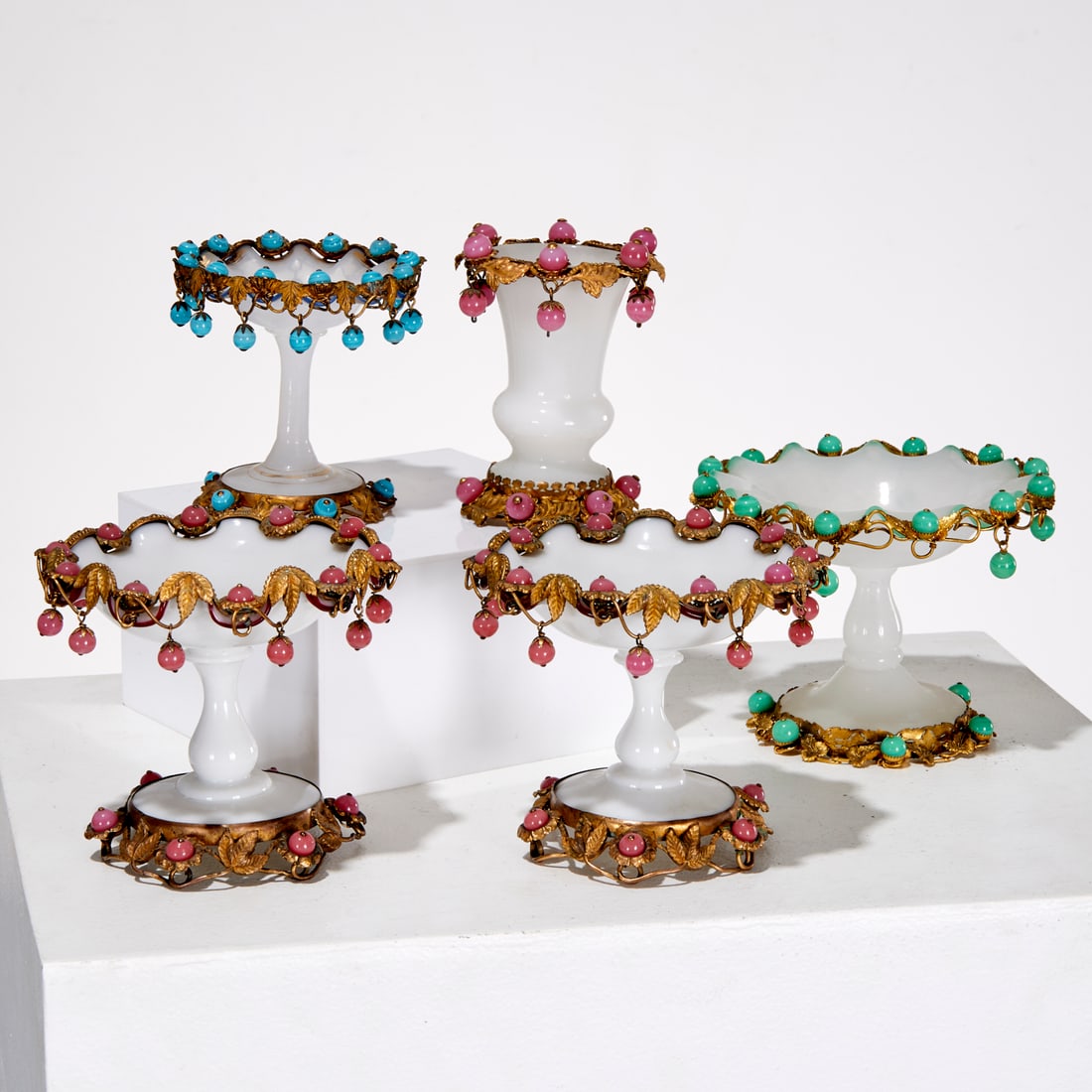 Palais Royal opaline glass group (1 of 4)