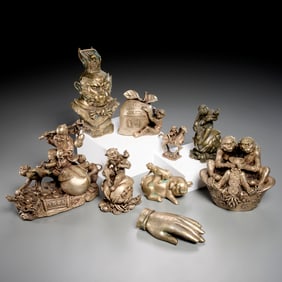 Chinese auspicious monkey collection
