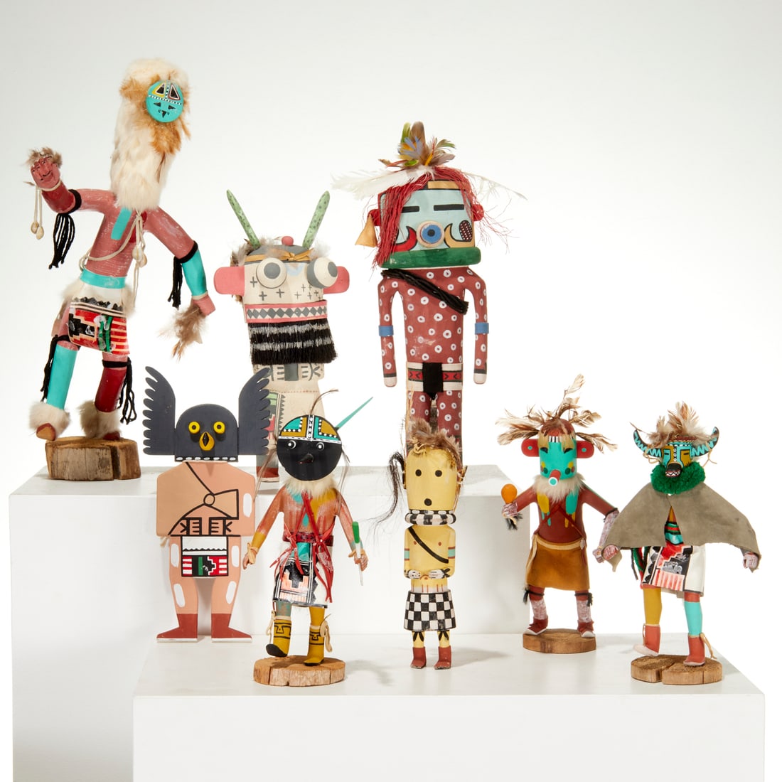 Collection (8) Pueblo Kachinas, incl. Vernon M. (1 of 10)