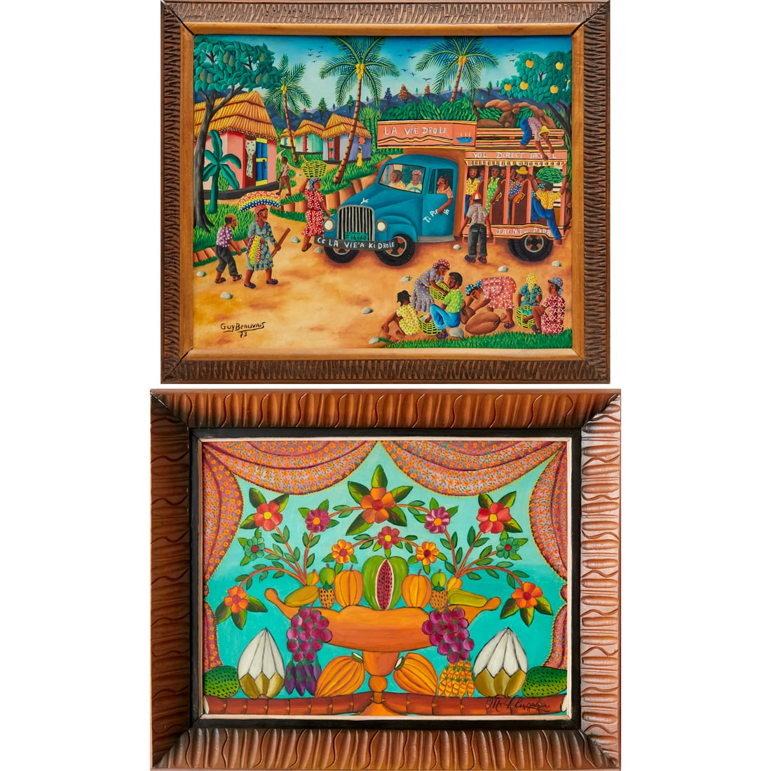 Haitian School, (2) oils, incl. Gregoire (1 of 10)