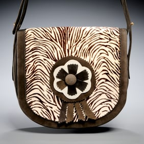 Nina Ricci zebra print shoulder bag