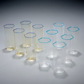 Carlo Scarpa, (11) Murano cocktail glasses