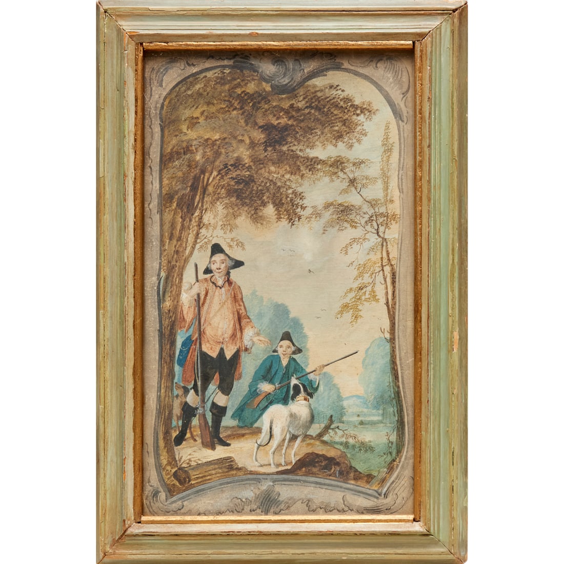 Continental School, watercolor on paper (1 of 5)