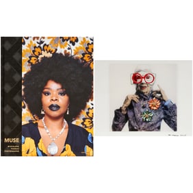 Mickalene Thomas, signed book and print