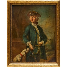 Continental School, oil on panel, nobleman