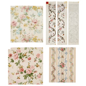 Group hand-painted wallpaper designs