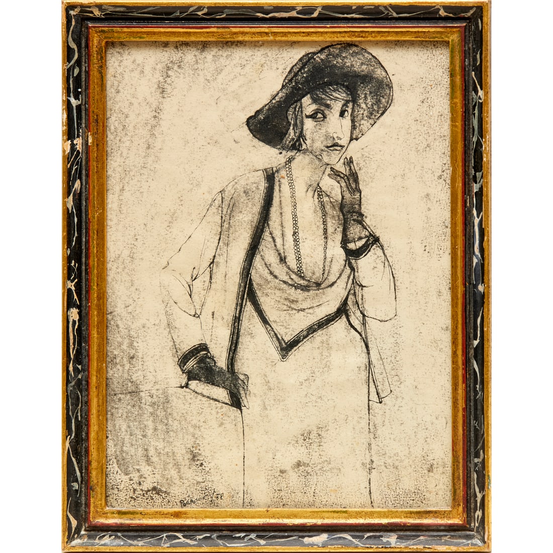 Giacomo Porzano, fashion illustration, 1958 (1 of 5)