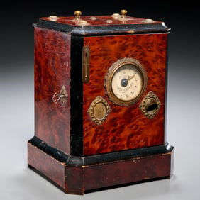 Antique French coin-op rotary cigar dispenser