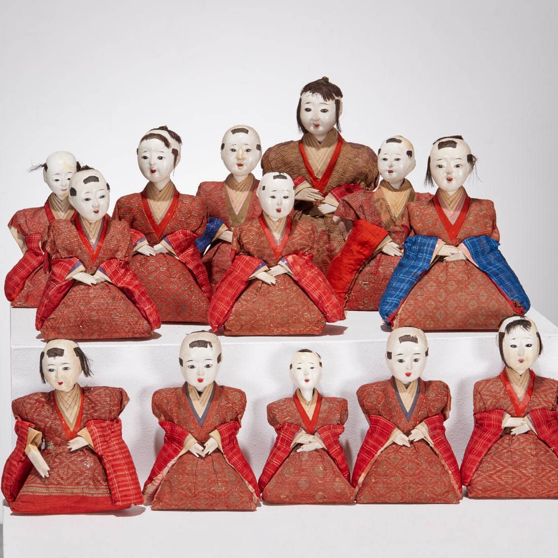 Set (13) antique Japanese Hina dolls (1 of 7)