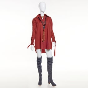 Romeo Gigli lace up sleeve top