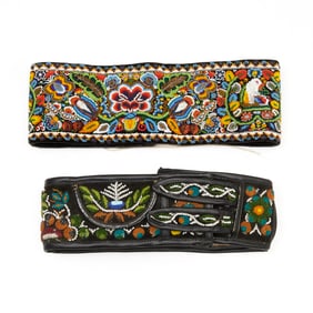 (2) Native American beaded belts