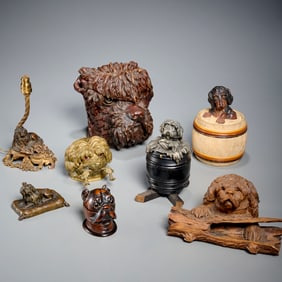 Antique Continental canine novelty collection