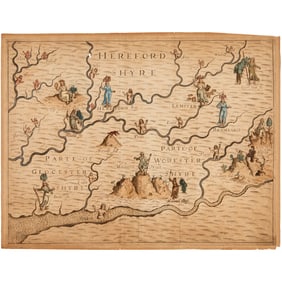 William Hole, map, Michael Drayton's Poly-Olbion