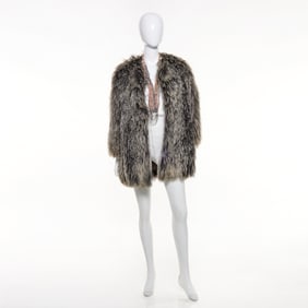 Jeanne Lanvin curly lamb jacket