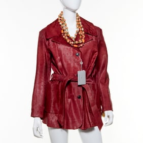 Mila Schon Pelle Vitello Paprika jacket