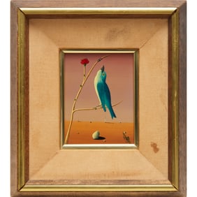 Jorge Noceda Sanchez, Surrealist oil on Masonite