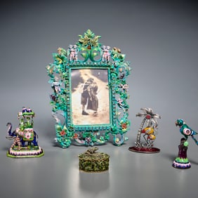 Strongwater style and Indian enamel accessories