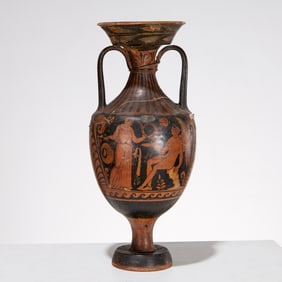 Large Apulian style red figure amphora