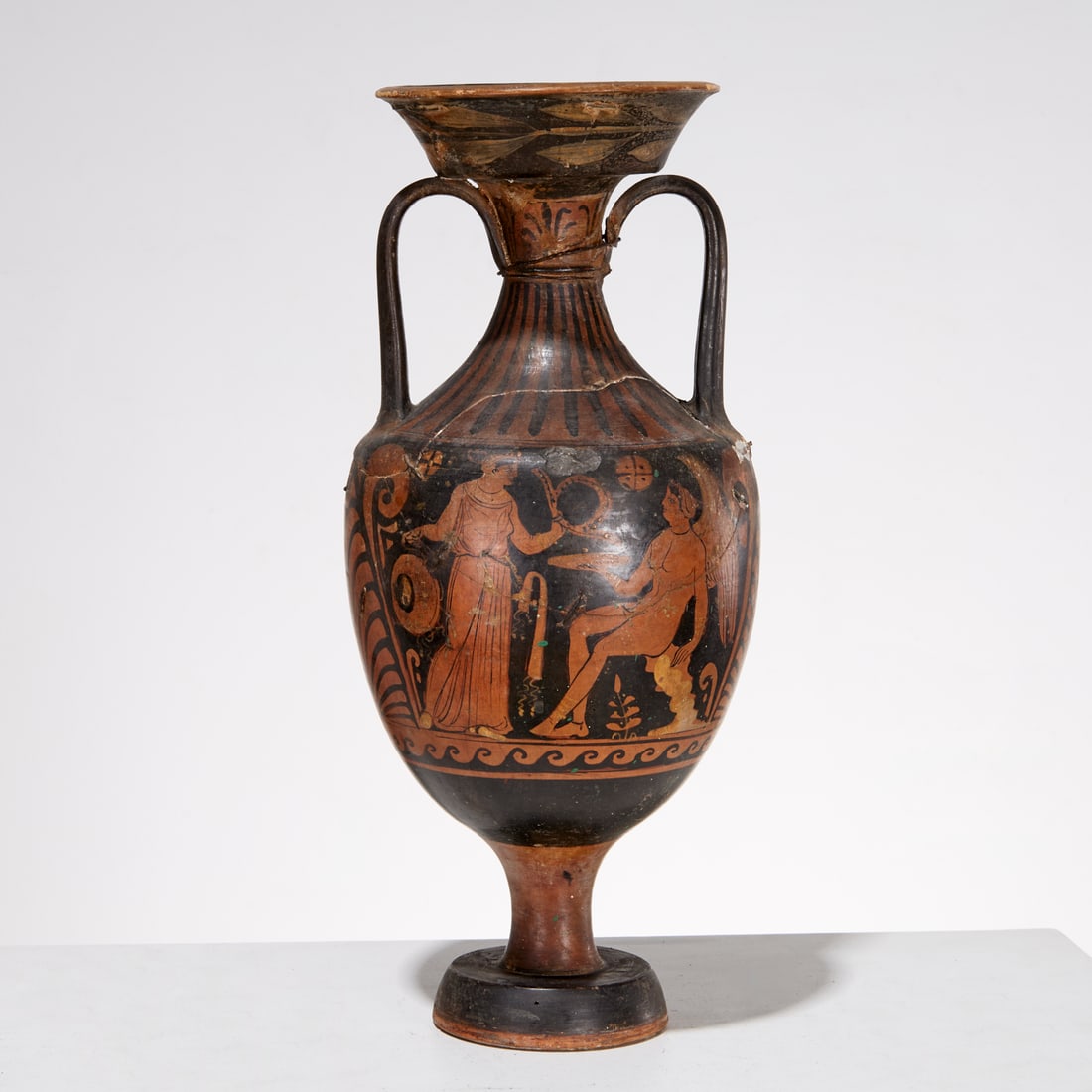 Large Apulian style red figure amphora (1 of 8)