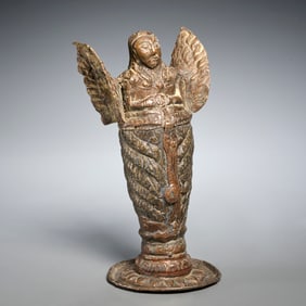 Antique European Colonial figure of an angel
