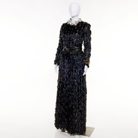 James Galanos evening gown