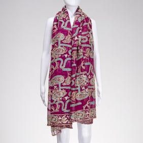 Antique Mughal motif scarf