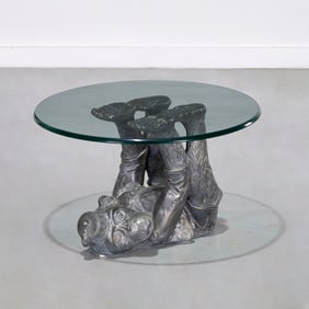 Maitland Smith style monkey side table