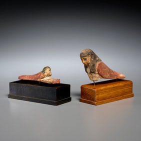 Ancient Egyptian style Ba-Bird and Sokar figures