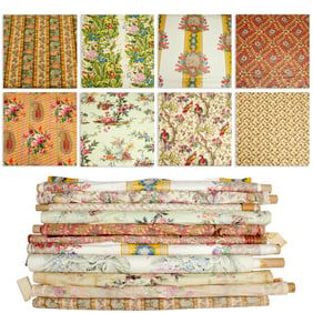 (11) Partial bolts of floral print cotton fabric