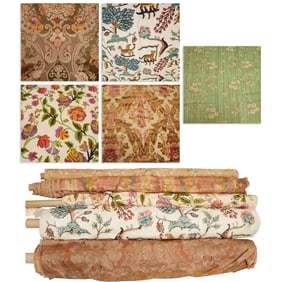 (5) Partial bolts of fabric, incl. Fadini-Borghi