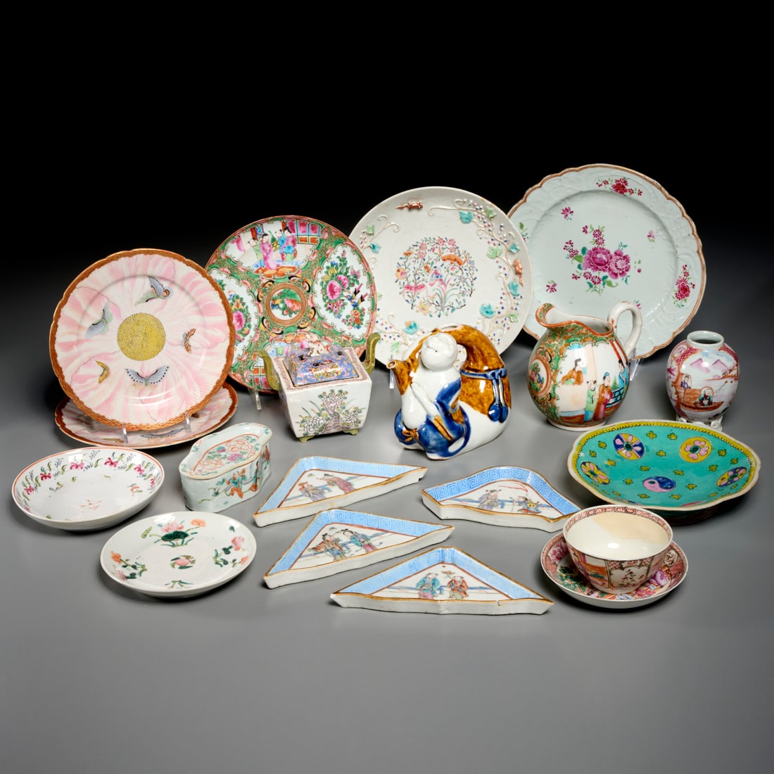 (19) Piece antique Asian porcelain collection (1 of 9)