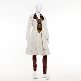 Masha Archer statement necklace, WHY coat