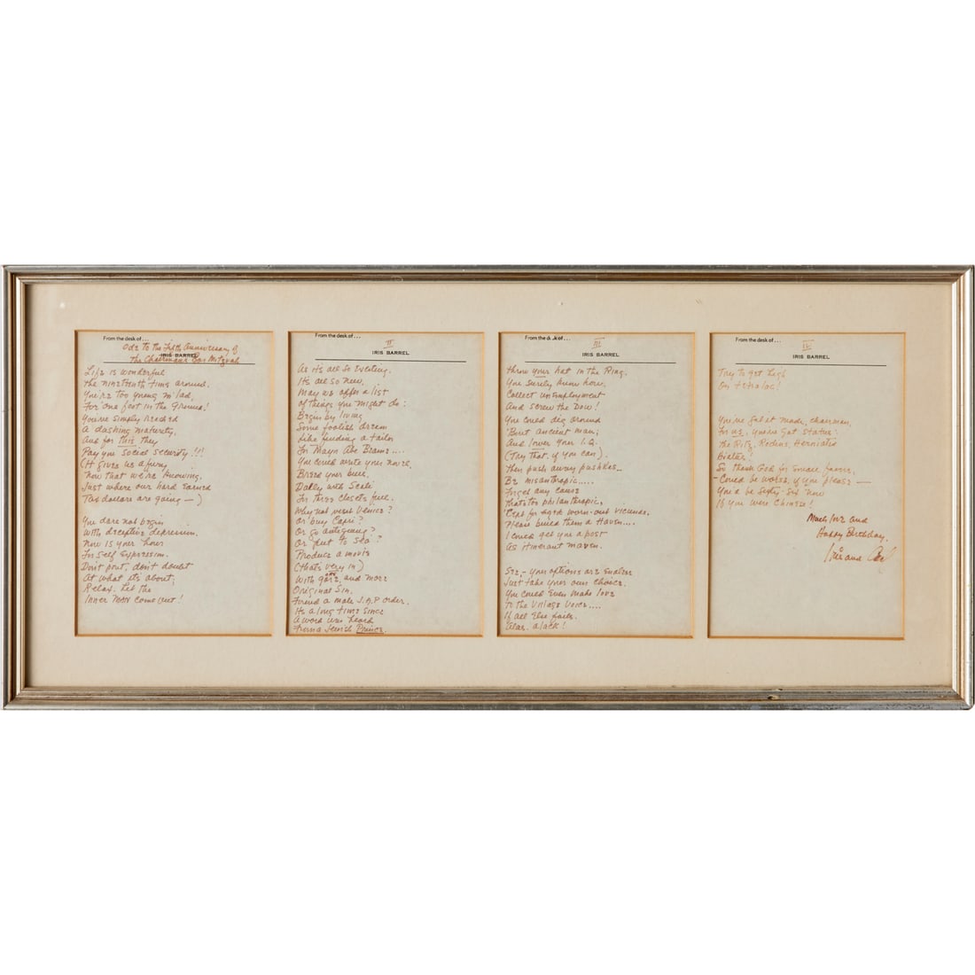 Iris and Carl Apfel, ode on paper (1 of 6)