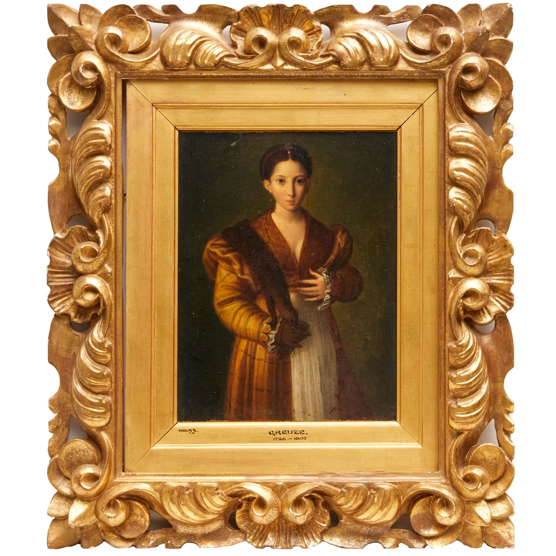 Parmigianino (after), oil on canvas, "Antea" (1 of 7)