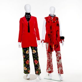 (2) Novelty pant ensembles