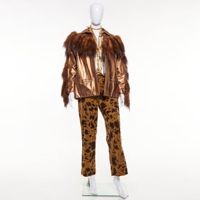 Adreinne Landau leather jacket, Bisou-Bisou pants
